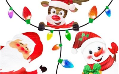 Magnetic Car Christmas Decorations for Reflective, Removable Holiday Style