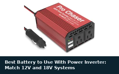Best Battery to Use With Power Inverter: Match 12V and 18V Systems