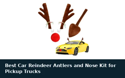 Best Car Reindeer Antlers and Nose Kit for Pickup Trucks