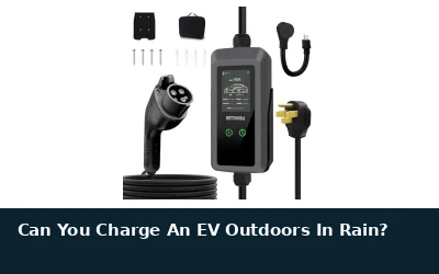 Charging an EV Outdoors in Rain
