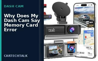 Dash Cam Memory Card Error