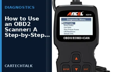 How to Use an OBD2 Scanner