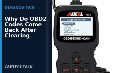 Why OBD2 Codes Return After Clearing