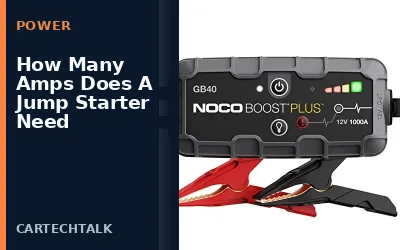 How Many Amps Does A Jump Starter Need