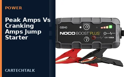 Peak Amps Vs Cranking Amps Jump Starter
