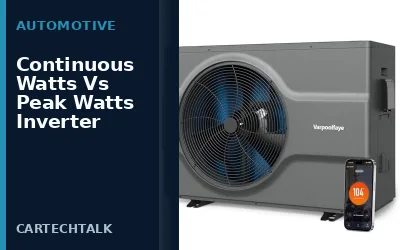 Continuous Watts Vs Peak Watts Inverter