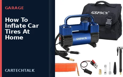 How to Inflate Car Tires at Home