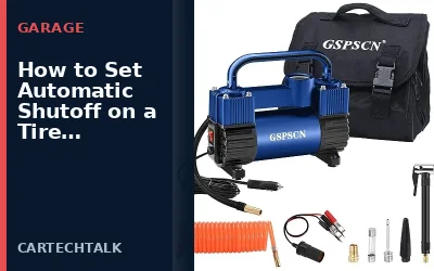 Set Automatic Shutoff on Tire Inflator