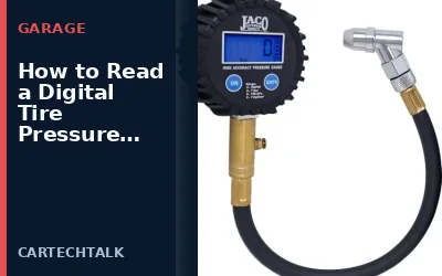 How to Read a Digital Tire Pressure Gauge