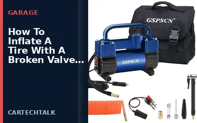 How to Inflate a Tire With a Broken Valve Stem