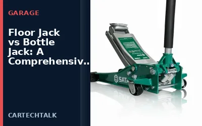 Floor Jack vs Bottle Jack Comparison