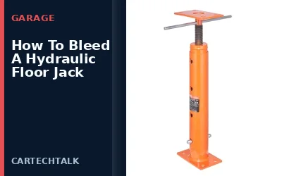 How To Bleed A Hydraulic Floor Jack