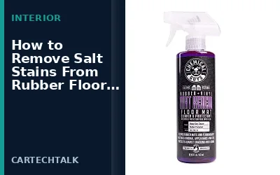 How to Remove Salt Stains From Rubber Floor Mats