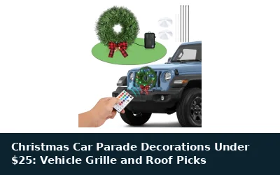Christmas Car Parade Decorations Under $25: Vehicle Grille and Roof Picks