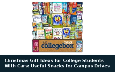 Christmas Gift Ideas for College Students With Cars: Useful Snacks for Campus Drives