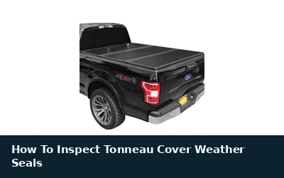 Inspect Tonneau Cover Weather Seals