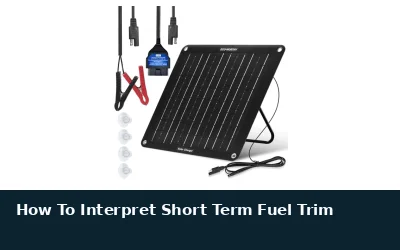 How To Interpret Short Term Fuel Trim