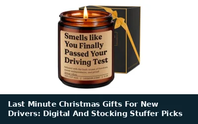 Last Minute Christmas Gifts For New Drivers: Digital And Stocking Stuffer Picks