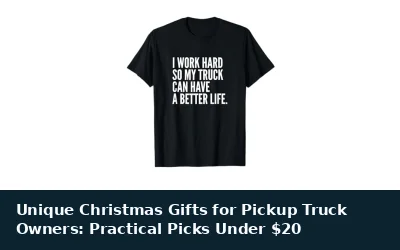 Unique Christmas Gifts for Pickup Truck Owners: Practical Picks Under $20