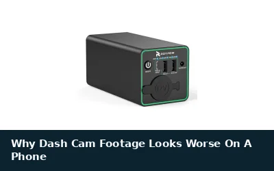 Why Dash Cam Footage Looks Worse On A Phone
